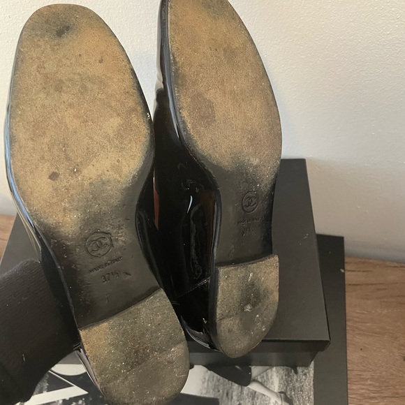 Chanel black patent leather loafers - Picture 5 of 9